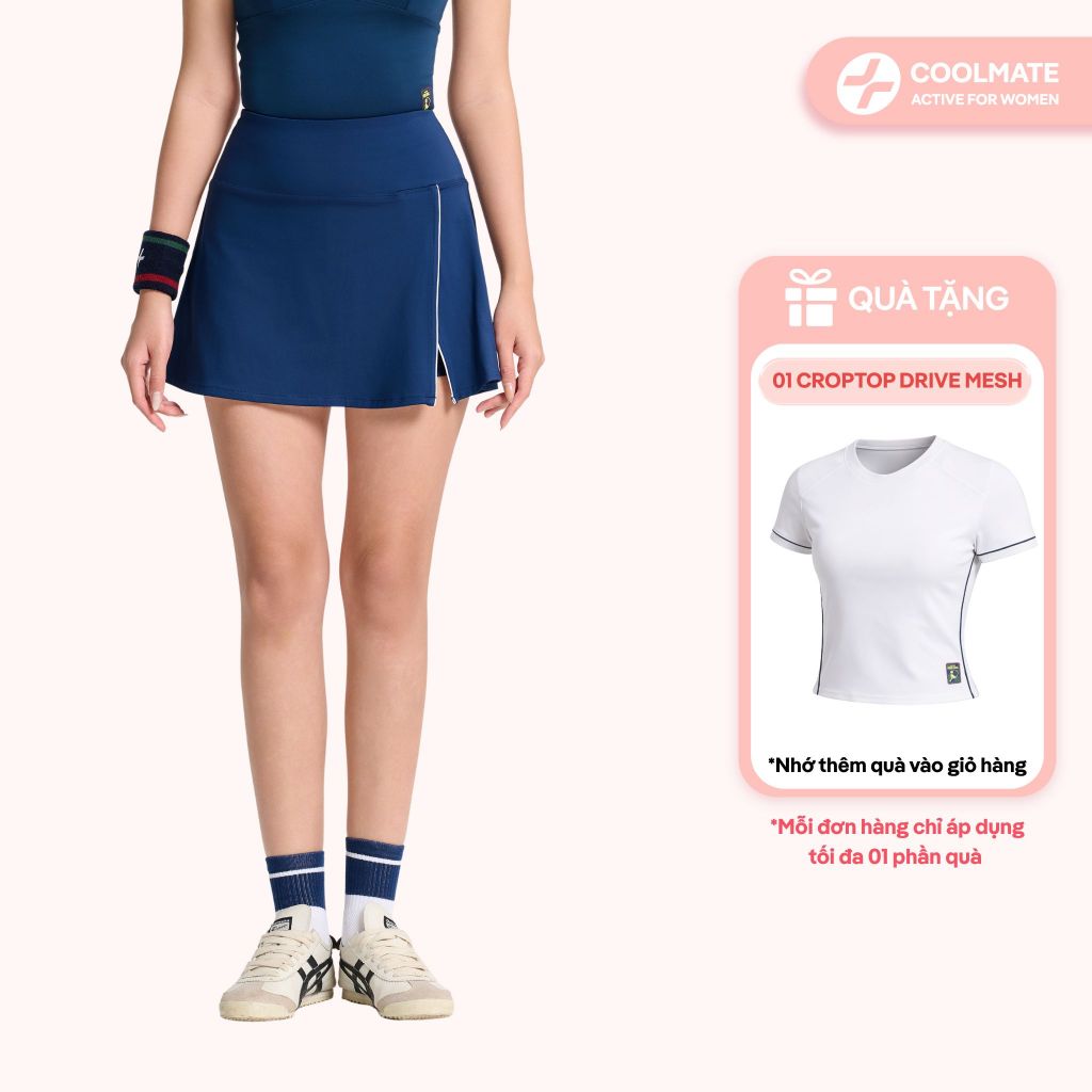 [MUA 1 TẶNG 1] Váy thun thể thao Knit Aline Pickleball nữ chơi tennis cầu lông Driveshot Essentials - Coolmate Women
