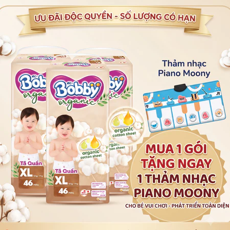 Tã quần Bobby Organic cao cấp cho bé