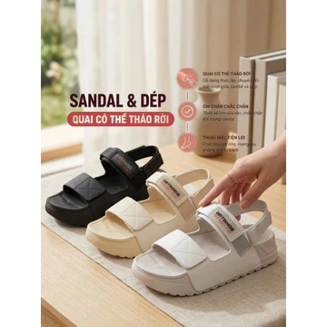 [HÀNG MỚI] Sandal Nữ DATINNOS 2 Trong 1 Quai Hậu –Dép Sandal Nữ Đế Phylon Nhẹ, Quai Dù Chắc Chắn, Xăng Đan Nữ Thời Trang