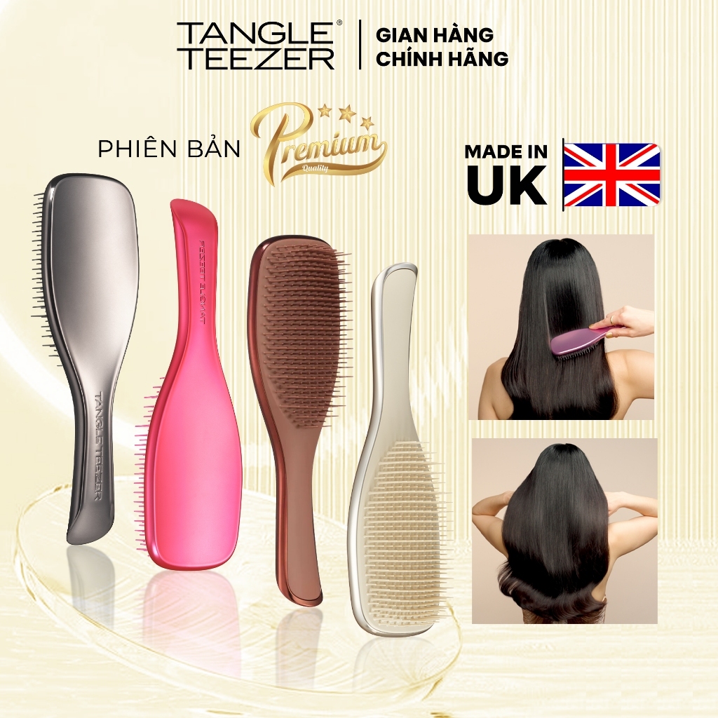 Lược gỡ rối Tangle Teezer, The Ultimate Detangler Premium, phiên bản cao cấp phủ Chrome sang xịn