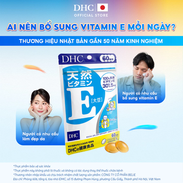 Viên uống DHC Vitamin E (60 Ngày) - Thực phẩm bảo vệ sức khỏe DHC Natural Vitamin E (soybean) – 6