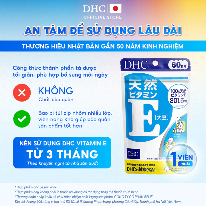 Viên uống DHC Vitamin E (60 Ngày) - Thực phẩm bảo vệ sức khỏe DHC Natural Vitamin E (soybean) – 7