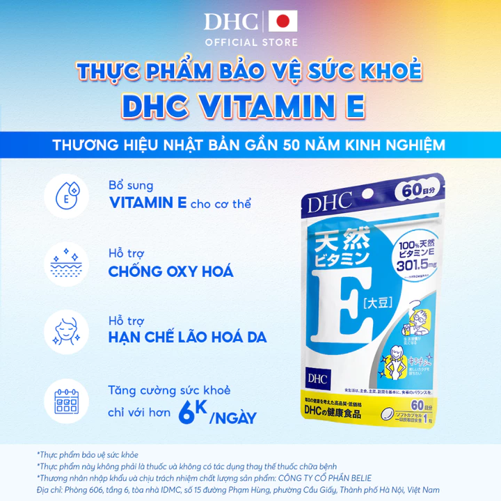 Viên uống DHC Vitamin E (60 Ngày) - Thực phẩm bảo vệ sức khỏe DHC Natural Vitamin E (soybean) – 4