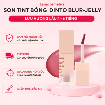 [KHẮC TÊN FREE] Son Tint Bóng Dinto Blur Jelly Plumping Lip Tint Cho Đôi Môi Căng Mọng, Dễ Tán 3.5g
