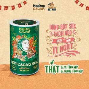 Lon 350g - Bột cacao sữa Bold gu đắng đậm, ít ngọt – Heyday Cacao
