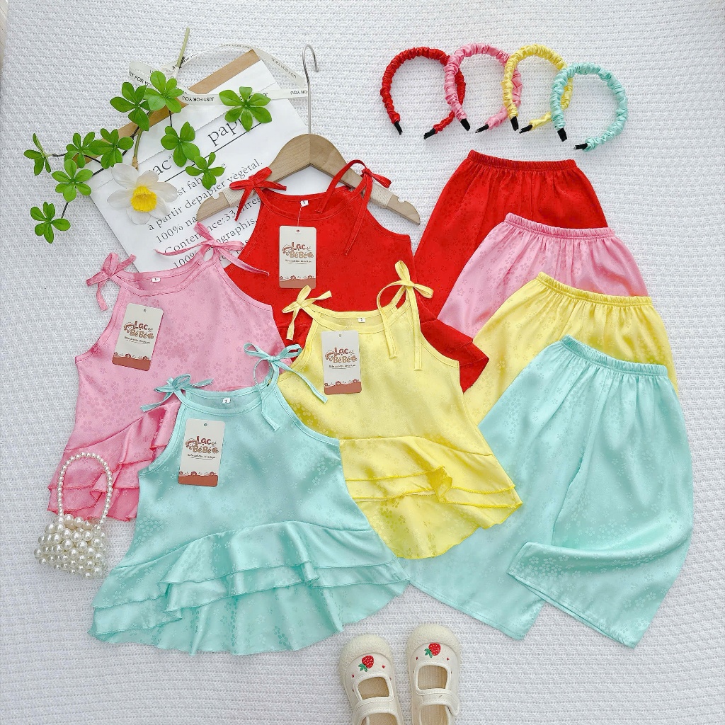 9-32kg Bộ bà ba Áo Yếm Kèm Cài Tóc  BL-TR10