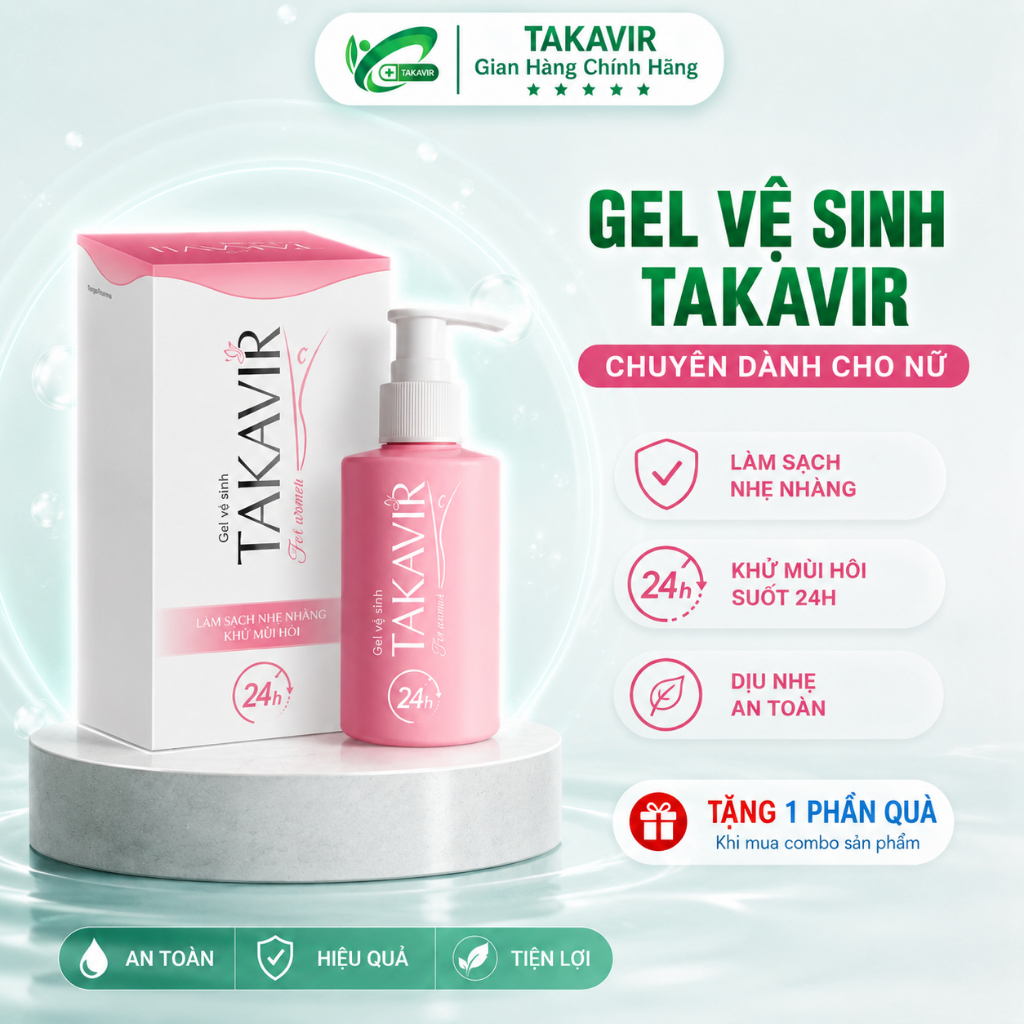 [Che Tên SP] Dung Dịch Vệ Sinh Phụ Nữ TAKAVIR 150ml Thành Phần Thảo Dược Giúp Sạch Sẽ, Thơm Tho, Hạn Chế Viêm Nhiễm