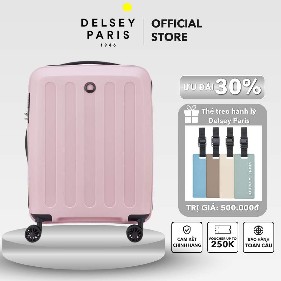 [QUÀ 500K] Vali kéo Unlock - Vali Delsey Paris cao cấp bảo hành chính hãng quốc tế