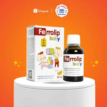 FERROLIP BABY ( Lọ 30ml ) Bổ Sung Sắt Amin Hữu Cơ Thơm Ngon Cho Bé Khỏe Mạnh.giảm nguy cơ thiếu máu thiếu sắt