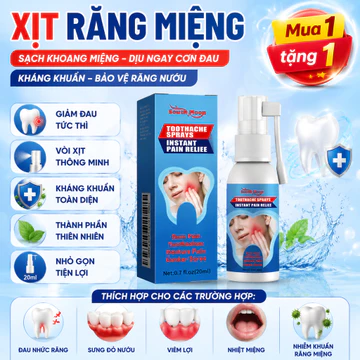 Xịt Giảm Đau Răng Xịt Đau Răng giảm đau răng sưng lợi loét miệng đau miệng sâu răng hỗ trợ viêm nướu
