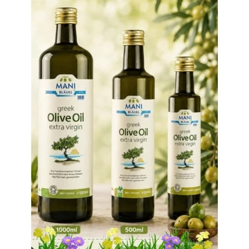 Dầu Extra Virgin Olive hữu cơ Mani 250ml/ 500ml/ 1lit - Organic Extra Virgin Olive Oil - Dầu Olive Tốt cho sức khỏe