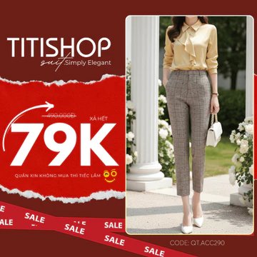 ( Hỏa tốc ) Quần tây nữ , Quần tây nữ TITISHOP , quần tây nữ công sở , xả hết quần tây nữ đẹp QTN001 012