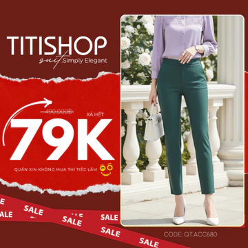 ( Hỏa tốc ) Quần tây nữ , Quần tây nữ TITISHOP , quần tây nữ công sở , xả hết quần tây nữ đẹp QTN001 013