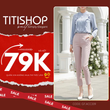 ( Hỏa tốc ) Quần tây nữ , Quần tây nữ TITISHOP , quần tây nữ công sở , xả hết quần tây nữ đẹp QTN001 022