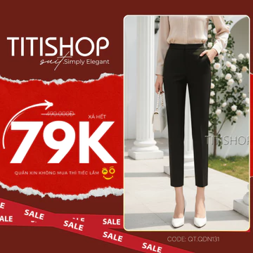 ( Hỏa tốc ) Quần tây nữ , Quần tây nữ TITISHOP , quần tây nữ công sở , xả hết quần tây nữ đẹp QTN001 050