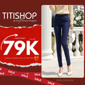 ( Hỏa tốc ) Quần tây nữ , Quần tây nữ TITISHOP , quần tây nữ công sở , xả hết quần tây nữ đẹp QTN001 076