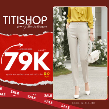 ( Hỏa tốc ) Quần tây nữ , Quần tây nữ TITISHOP , quần tây nữ công sở , xả hết quần tây nữ đẹp QTN001 104