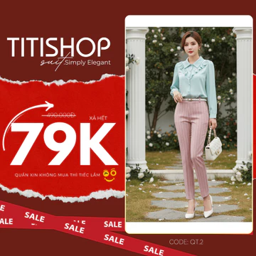 ( Hỏa tốc ) Quần tây nữ , Quần tây nữ TITISHOP , quần tây nữ công sở , xả hết quần tây nữ đẹp QTN001 123