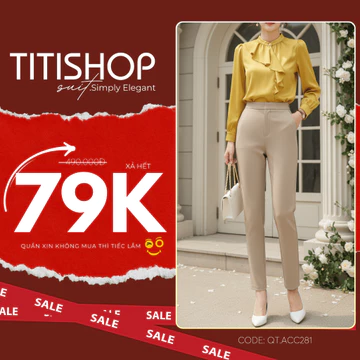 ( Hỏa tốc ) Quần tây nữ , Quần tây nữ TITISHOP , quần tây nữ công sở , xả hết quần tây nữ đẹp QTN001 135