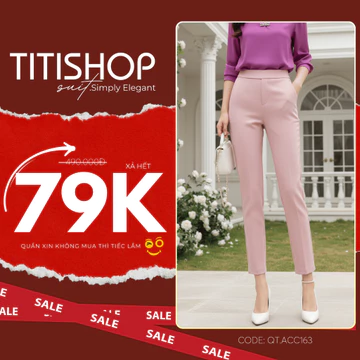 ( Hỏa tốc ) Quần tây nữ , Quần tây nữ TITISHOP , quần tây nữ công sở , xả hết quần tây nữ đẹp QTN001 152