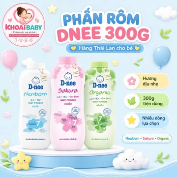 Phấn Rôm cho bé, phấn rôm Dnee Baby Powder 300g Thái Lan hương thơm tự nhiên-B033