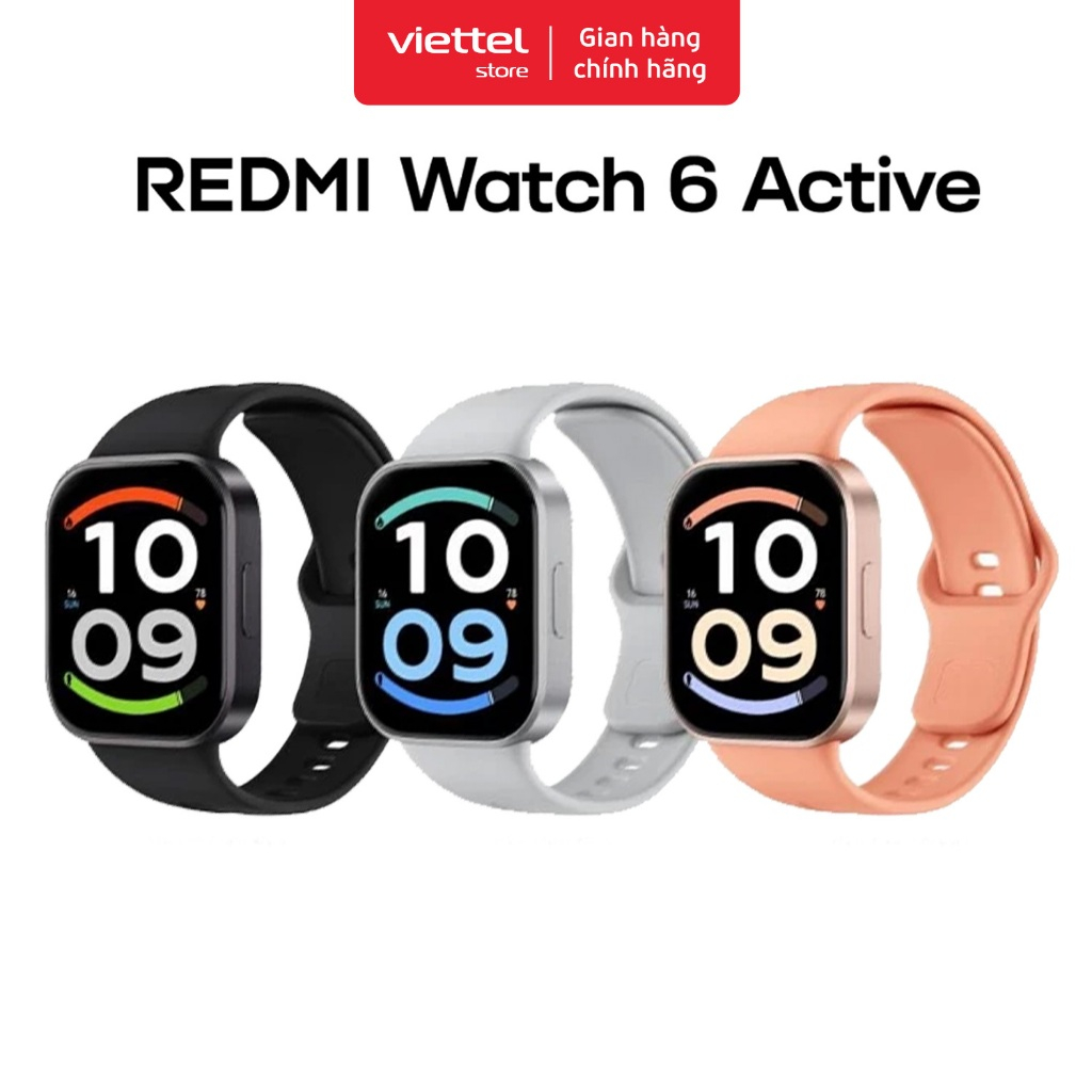 Đồng Hồ Thông Minh Xiaomi Redmi Watch 6 Active | Màn Hình AMOLED 1.85" | Hỗ Trợ Nghe Gọi Bluetooth | BigBuy360 - bigbuy360.vn