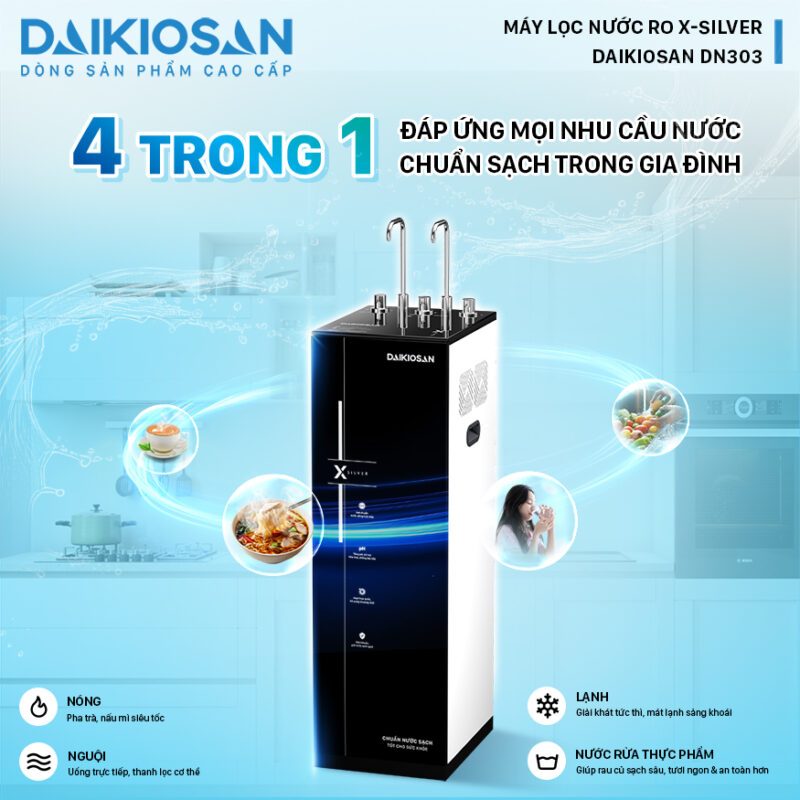 Máy Lọc Nước RO X-SILVER Nóng Nguội Daikiosan DN103-DN203-DN303 - Điện Máy Linh Đan | BigBuy360 - bigbuy360.vn