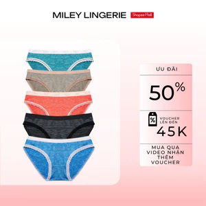 Combo 5 Quần Lót Thun Lạnh Sớ Gỗ Miley Lingerie Mát Mịn Kháng Khuẩn FWS_00 - Màu Ngẫu Nhiên