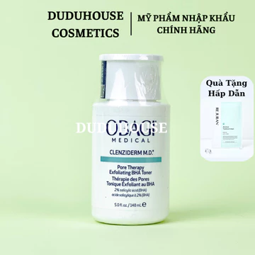 Toner BHA 2% Giảm Mụn Kiềm Dầu sạch sâu Pore Therapy Exfoliating BHA 148ml Duduhouse