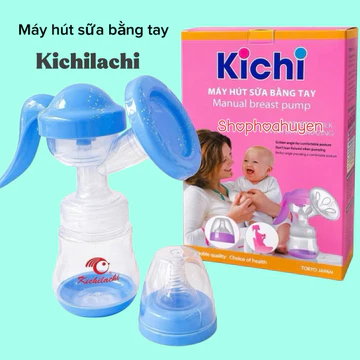 Máy Hút Sữa Bằng Tay Kichi | Dụng Cụ Hút Sữa Cho Mẹ Kèm Núm và Bình Chính Hãng Kichilachi