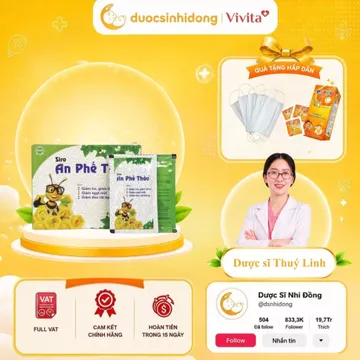 Siro AN PHẾ THẢO Hỗ Trợ Giảm Ho Tan Đờm Đau Rát Họng Ngạt Mũi Từ Thảo Dược Hộp 25 Gói 5 ml