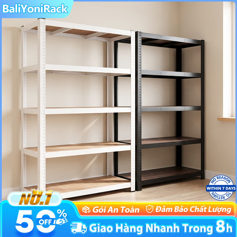 Bali Kệ Sắt + Gỗ 3/4/5/6 Tầng Thiết Kế Có Lỗ Không Cần Bắt Vít Kệ Sắt Gỗ Đa Năng Đựng Đồ | BigBuy360 - bigbuy360.vn