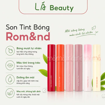 Son Tint Bóng Rom&nd Juicy Lasting Tint – Căng Mọng, Lâu Trôi, Nhiều Màu Hot Trend LÁ Beauty