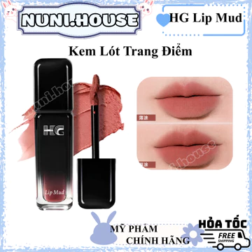 SON KEM LÌ HG VELVET LIP MUD MÀU SON MỊN ĐẸP, LÂU TRÔI, BỀN MÀU SON KEM LÌ DƯỠNG MÔI NUNIHOUSE