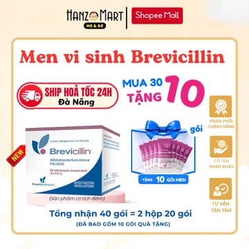 [Combo MUA 30 TẶNG 10 + QUÀ] - Men vi sinh Brevicillin 20 tỷ lợi khuẩn hỗ trợ cân bằng hệ vi sinh đường ruột