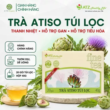Trà Atiso Túi Lọc ATZ Healthy Life 40g - Thanh Nhiệt, Hỗ Trợ Gan, Tiêu Hóa, Chống Oxy Hóa