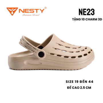 Dép Sục Nam Nữ Nesty NE23 EVA Đúc Nguyên Khối Bền Nhẹ Êm Chân Chống Trơn Thời Trang