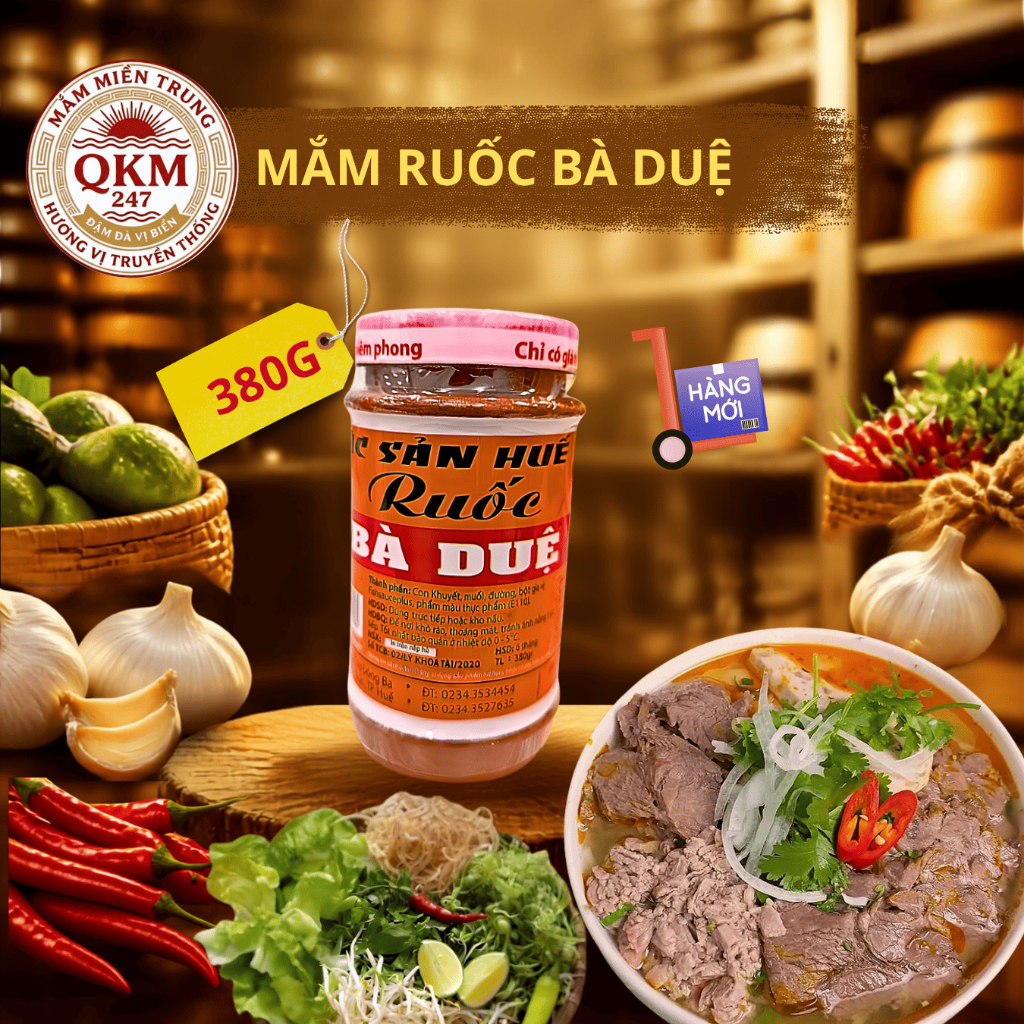 Mắm ruốc huế Bà Duệ hủ lớn 380g sỉ 26k