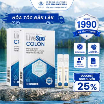 [HOẢ TỐC ĐẮK LẮK] Men Vi Sinh LIVESPO COLON 3 Tỷ Lợi Khuẩn Cải Thiện Rối Loạn Hệ Tiêu Hoá