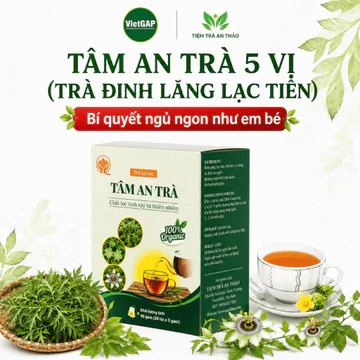 Trà Thảo Mộc Đinh Lăng Lạc Tiên, Trà Ngủ Ngon, An Tâm Trà Hộp 30 Túi Lọc