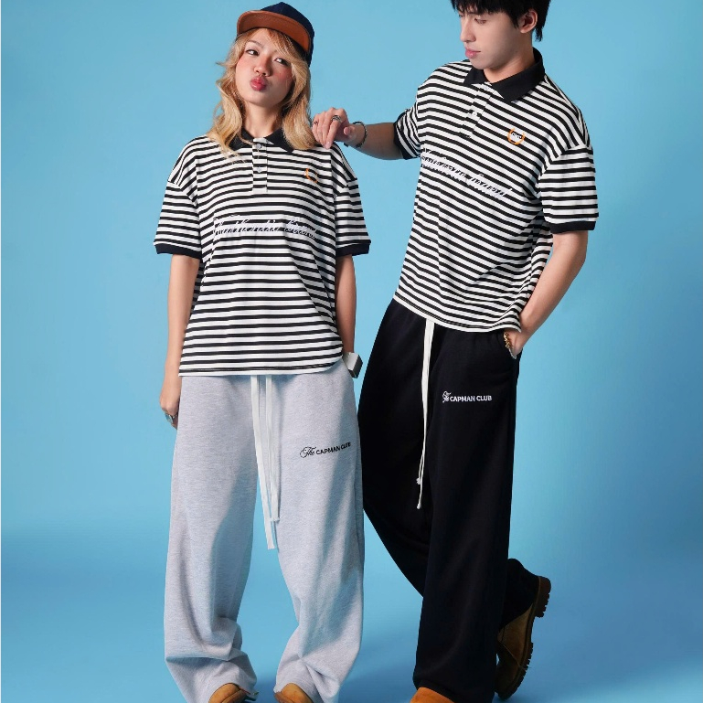 Quần nỉ ống rộng nam nữ DOME chất nỉ 2 da CAPMAN CLUB, phom rộng unisex dễ mặc dễ phối đồ | BigBuy360 - bigbuy360.vn