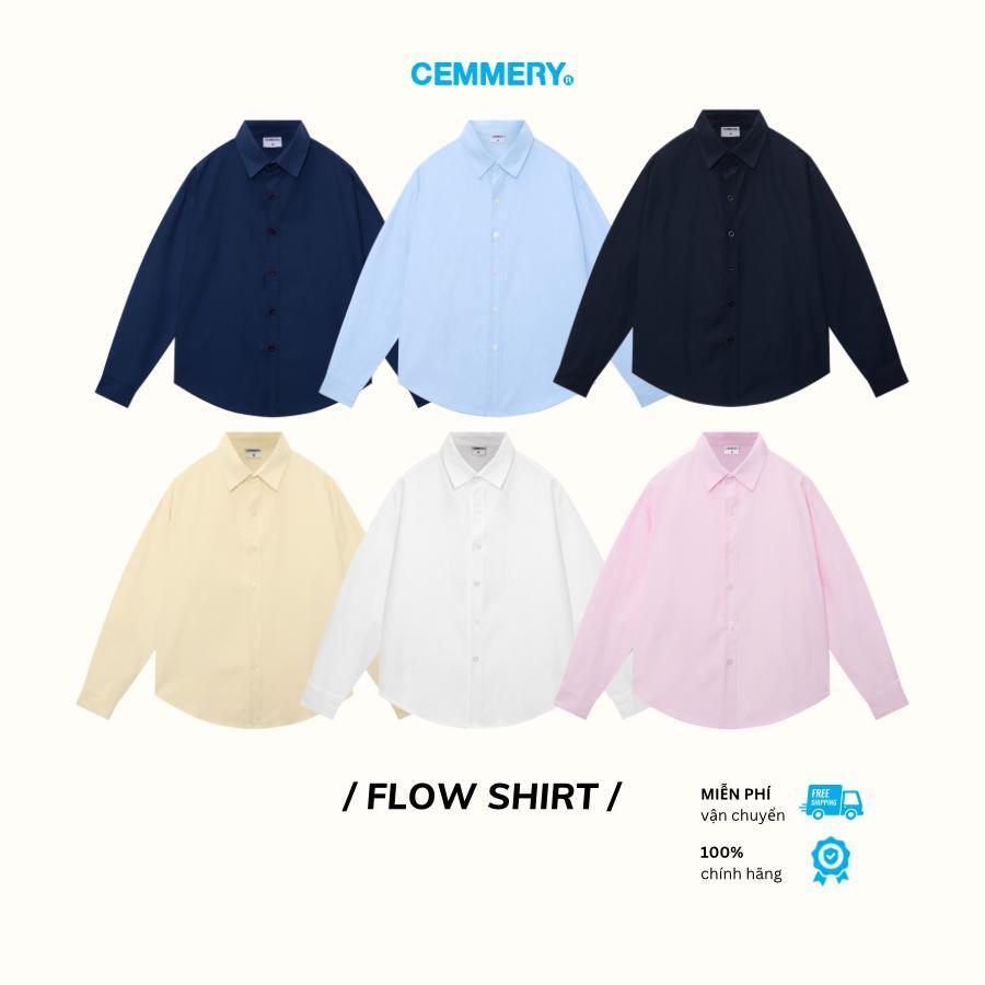 [SVIP] Áo Sơ Mi Oxford CEMMERY Local Brand Chính Hãng Flow Shirt Unisex Form Boxy Tay Dài 6 Màu | BigBuy360 - bigbuy360.vn