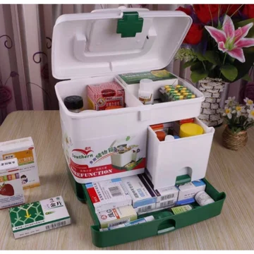 Hộp Thuốc Y Tế Gia Đình-Tủ Thuốc 3 Tầng
