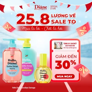 Bộ dầu gội dầu xả tinh dầu dưỡng tóc giữ màu tóc nhuộm Hello, Diane! Goodbye Damage Repairing