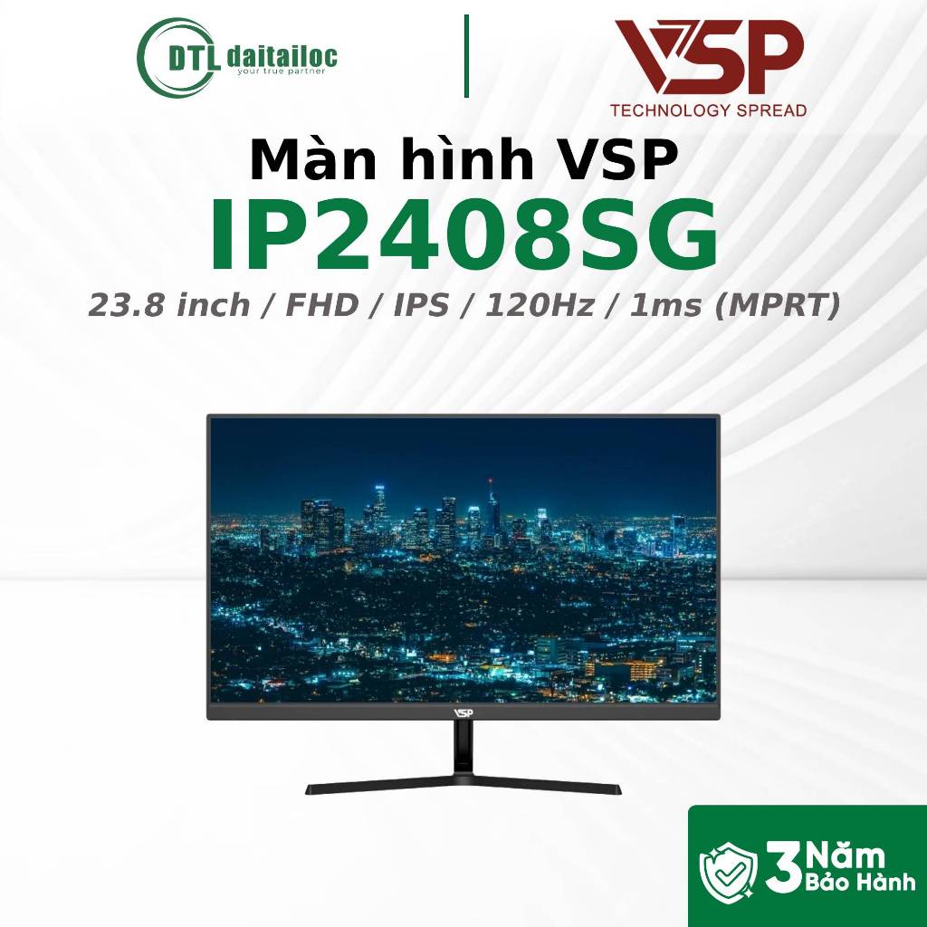 Màn Hình VSP IP2408SG 23.8 inch FHD IPS 120Hz 1ms (MPRT) | Chính Hãng | Bảo Hành 3 năm