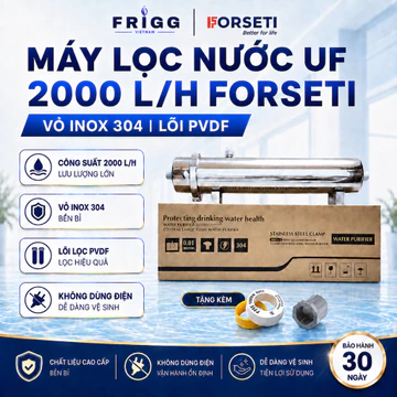 Máy lọc nước UF công suất 2000L/H, lọc nước đầu nguồn, lọc nước sinh hoạt, lọc nước máy,...