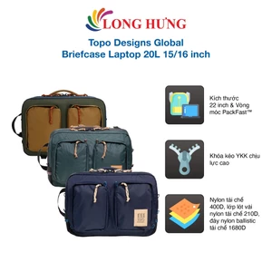 Túi đeo chéo Topo Designs Global Briefcase Laptop 20L 15/16 inch - Hàng chính hãng