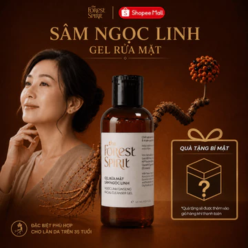 Gel Rửa Mặt Sâm Ngọc Linh - Làm Sạch Dịu Nhẹ Cho Da Thông Thoáng Mềm Mịn The Forest Spirit 120ml