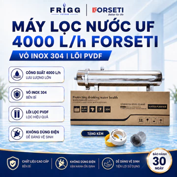 Máy lọc nước UF công suất 4000L/H, lọc nước đầu nguồn, lọc nước sinh hoạt, lọc nước máy,...