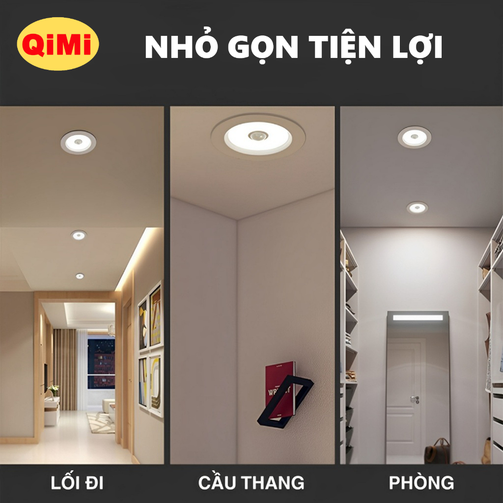 Đèn Âm Trần Cảm Biến Chuyển Động 7W/9W – Tự Động Bật Tắt, Tiết Kiệm Điện, Nhỏ Gọn, Dễ Lắp Đặt | BigBuy360 - bigbuy360.vn